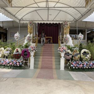 ดอกไม้หน้าเมรุ วัดเทพศิรินทร์ วัดสุมันเศรษฐีวิหาร